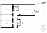 Grundriss - SITULI: Sonnige 3-Zimmer-Wohnung mit Südwest-Balkon in ruhiger Lage