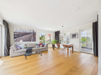 Wohn-Esszimmer - SITULI: Exklusives Indoor-Outdoor-Living in Schwabing mit Dachterrasse und Loggia