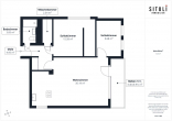 Grundrisse - SITULI: Frei, elegante 3-Zimmer-Wohnung im obersten Geschoss mit hochwertiger Ausstattung