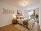 Schlafzimmer - SITULI: Sonnige 2 Zimmerwohnung mit Blick ins Grüne in Aubing