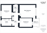 Grundriss - SITULI: Sonnige, gut geschnittene 3-Zimmerwohnung für kleine Familien – frei und bezugsbereit