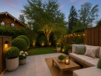 Terrasse (Staging) - SITULI: Reihenhaus mit 4 Schlafzimmern und sonniger Südterrasse in Starnberg