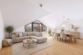Wohn-Esszimmer (Visualisierung - SITULI: Sonnige Dachgeschosswohnung mit großem Balkon