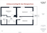Grundriss OG Umbauvorschlag - SITULI: Geräumige Doppelhaushälfte mit großem Garten und viel Nutzfläche