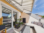 Dachterrasse nach Südosten - SITULI: Moderne 3,5-Zimmer-Dachgeschosswohnung mit herrlicher Dachterrasse