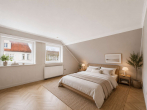 Schlafzimmer 2 nach Westen Sta - SITULI: 5-Zimmer-Dachgeschosswohnung mit viel Potenzial nahe Deutschem Museum