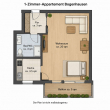 Grundriss - SITULI: Schmuckstück im Herzogpark – 1-Zimmer-Apartment mit Balkon